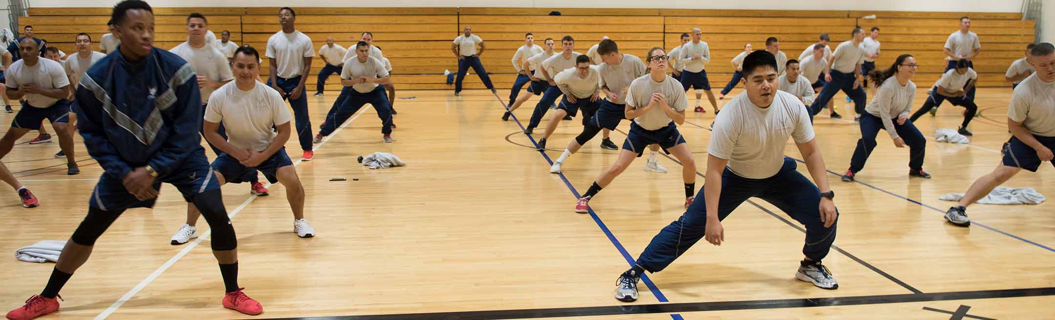 photo of kids with excercise teacher