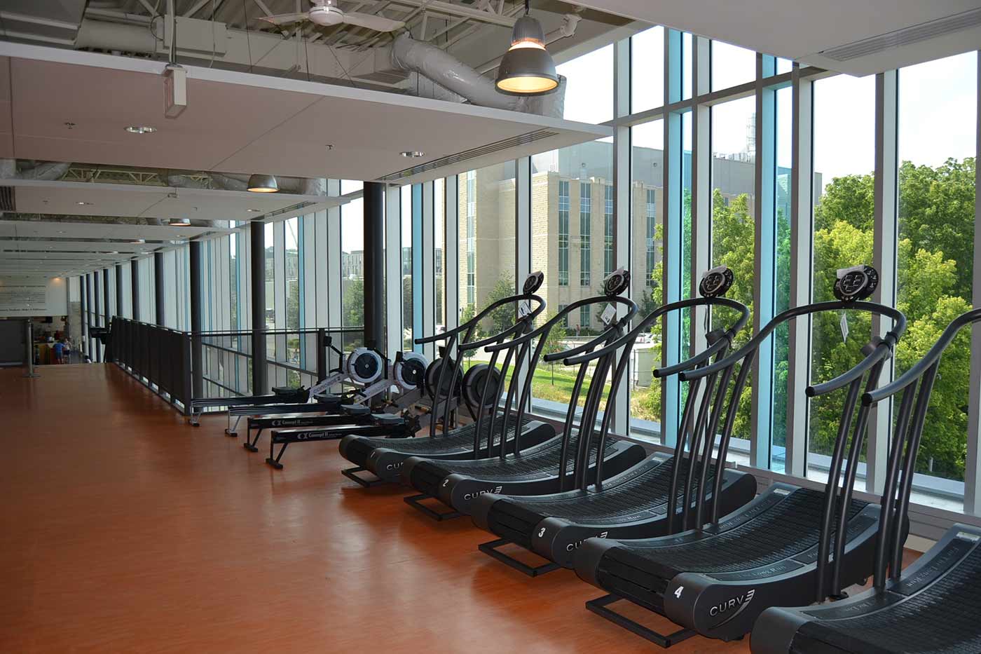 photo of treadmills: in membership webpage