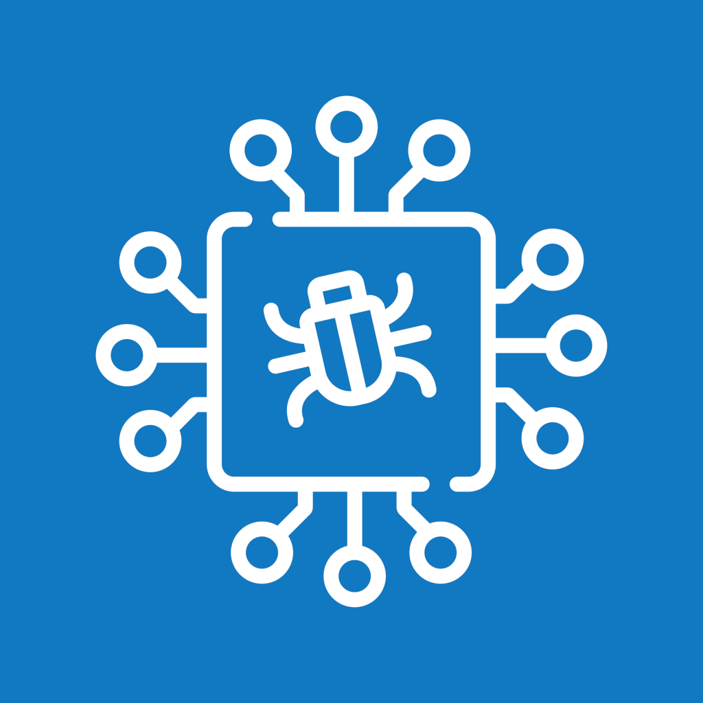 illustration of a computer bug